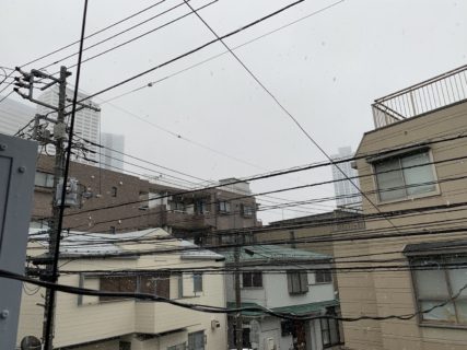 【外出自粛２日目Live】東京も雨から雪へ